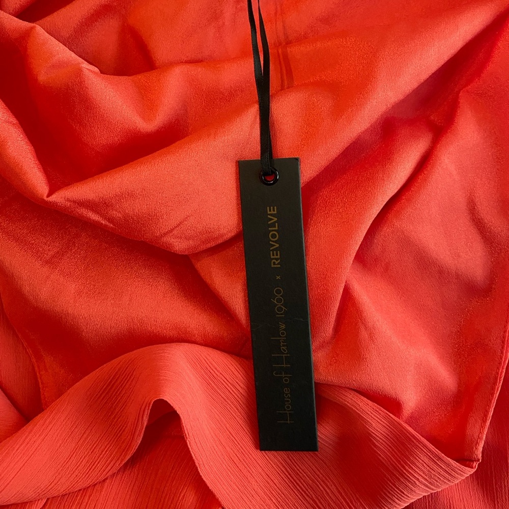 🆕 House of Harlow 1960 x Amari Coral Halter Neck Mini Dress SZ M - Picture 5 of 9